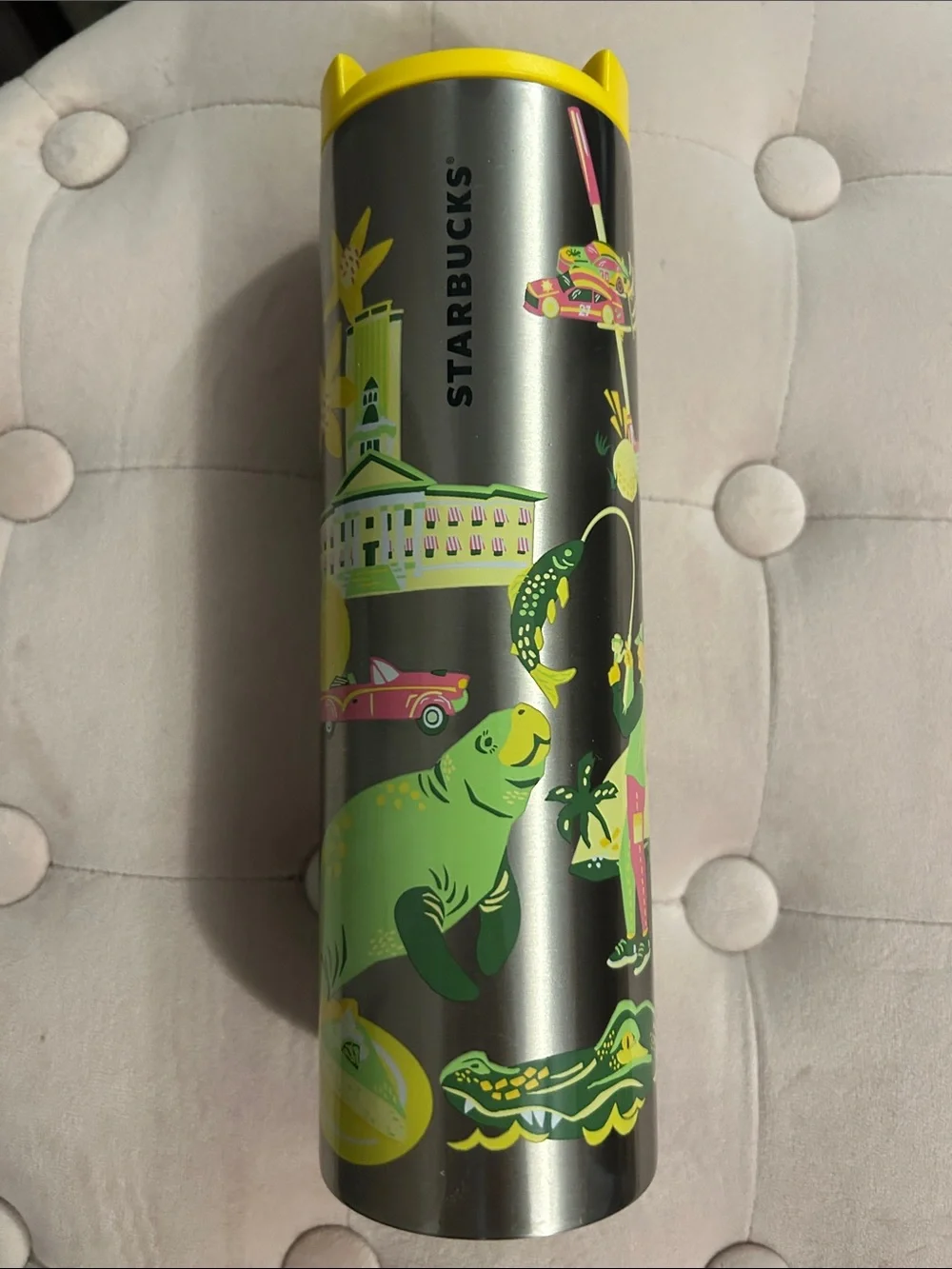 Starbucks Florida Tropical Stainless Tumbler - Yellow Accents